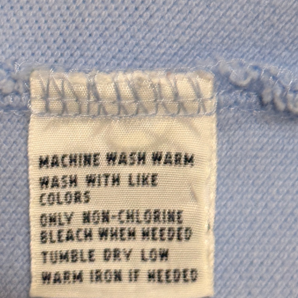 Polo Ralph Lauren Mens L‎ Blue Mesh Short Sleeve Cotton Polo Shirt Pony Logo - Picture 3 of 8
